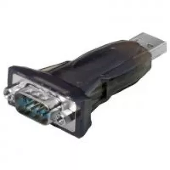 Wentronic Goobay USB Serial RS232 Converter mini, Czarny - USB 2.0-Plug (Type A) > D-SUB/RS-232-Plug (9-pin) (69822)
