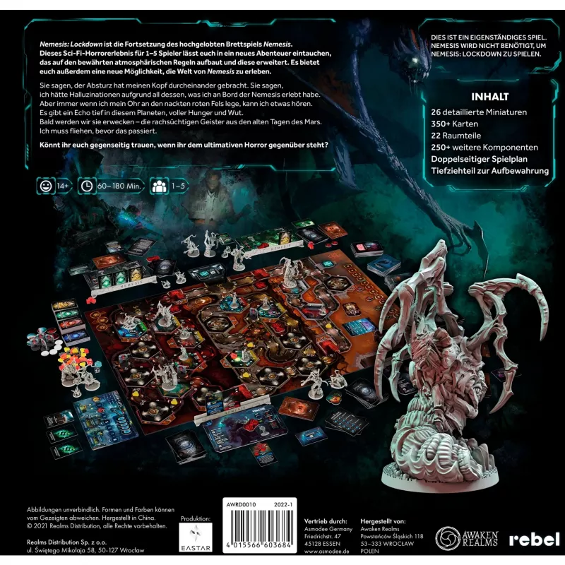 Nemesis: Lockdown, gra planszowa