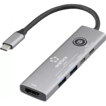 Renkforce Stacja dokująca USB-C RF-DKS-908 odpowiednia dla stacji dokujących marki Universal (RF-6797972)