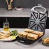 Cecotec Sandwich Maker | Rock'nToast Family 3in1 | 1500 W | Liczba płyt 3 | Czarny