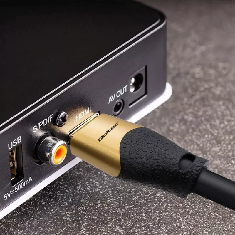 Qoltec 50357 Kabel HDMI 5 m HDMI Type A (Standard) Czarny