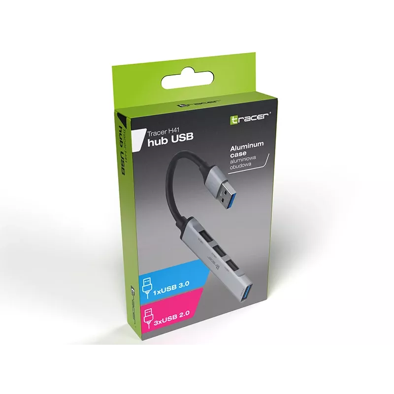 Hub USB Tracer 3.0, H41, 4 Porty