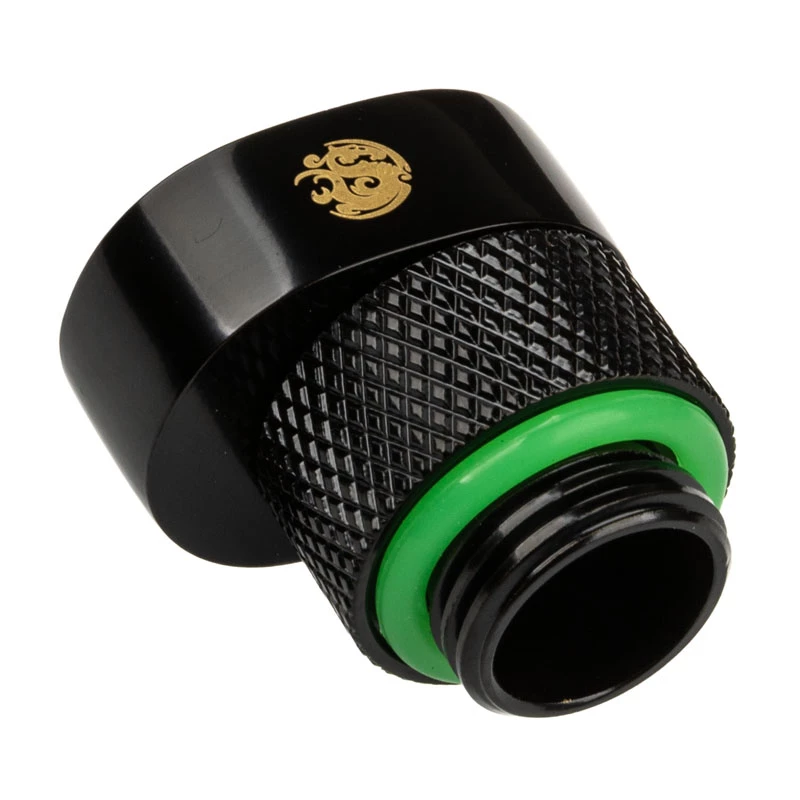 Adapter BitsPower X-Cross G1/4 cala męski na G1/4 cala żeński, przesunięcie 5 mm, matowa czerń