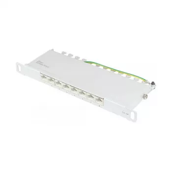 Good Connections Patchpanel 10Cat. 6A 8-P. 0,5HE lichtgr.