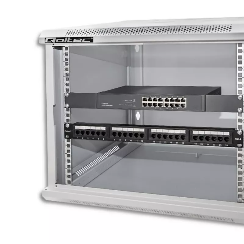 Szafa rackowa QOLTEC 19 inch 9U 600x500x600 obudowa serwerowa do montażu na ścianie lub podłodze