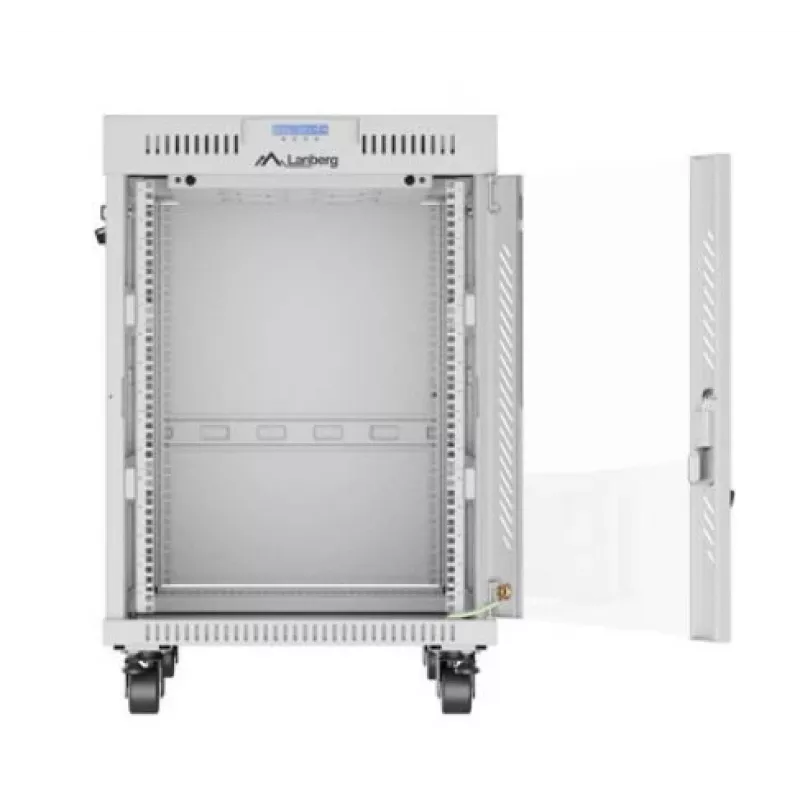 Wolnostojąca szafa rack LANBERG FF01-6815-12SL 15U, 600×800×922 mm, 1200 kg, IP20, szary