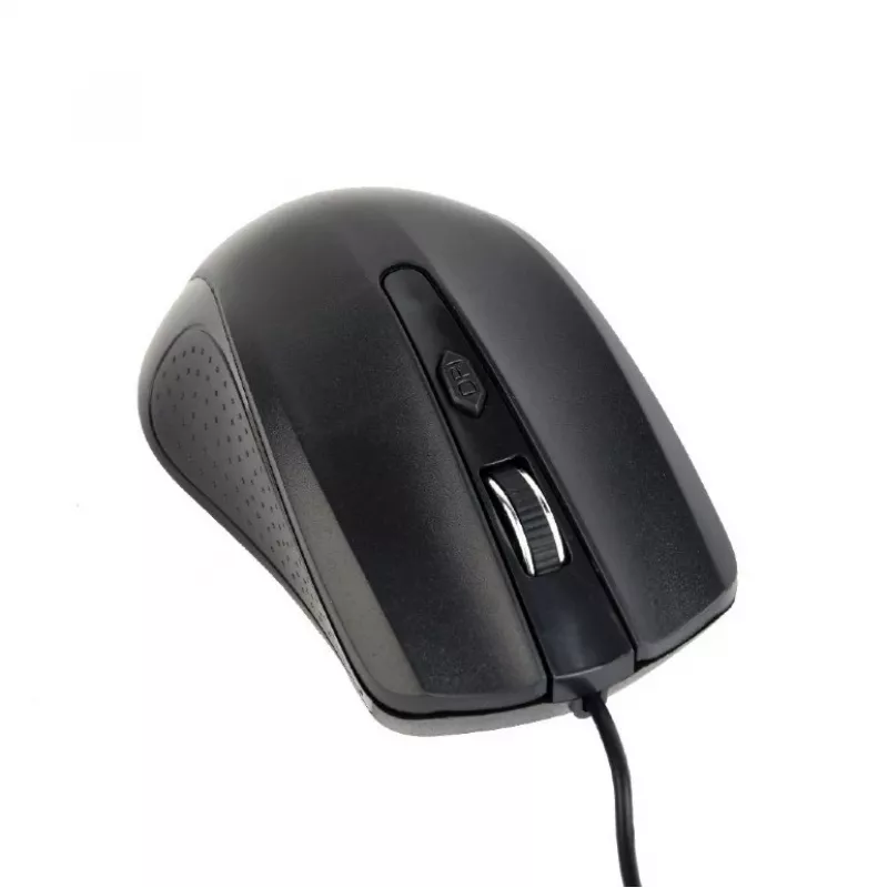 Mysz optyczna czarna USB kabel 1,8 m