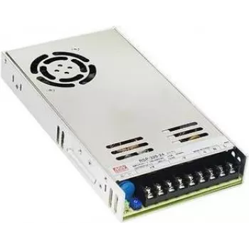 Zasilacz MEAN WELL RSP-320-5, 320 W, wyjście 5 V, wejście 88–264 V, RoHS, 115×215×30 mm