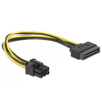 Delock 82924 Kabel zasilający SATA 15-pin na 6-pin PCI Express