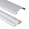 Aluminiowa listwa maskująca kable MACLEAN MC-814 S, srebrna — natynkowa osłona na kable