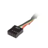 adapter kablowy USB 19-pin na USB 9-pin 0,15 m, czarny, No name ZUUS-173