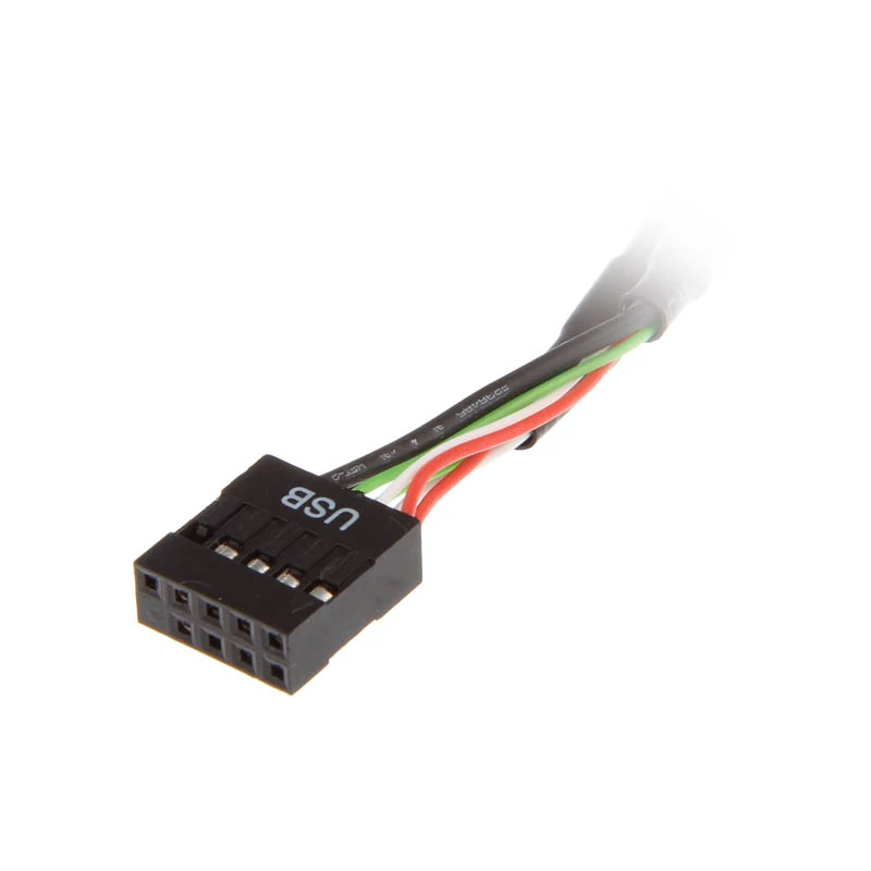 adapter kablowy USB 19-pin na USB 9-pin 0,15 m, czarny, No name ZUUS-173