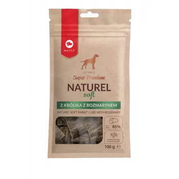 MACED Super Premium Naturel Miękki królik z rozmarynem - przysmak dla psa - 100g