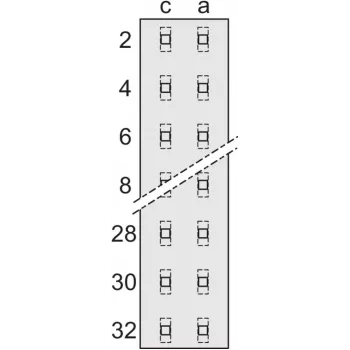 SCHROFF Gniazdo żeńskie - Gniazdo żeńskie D32, LOETOESE (69001698)