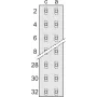 SCHROFF Gniazdo żeńskie - Gniazdo żeńskie D32, LOETOESE (69001698)