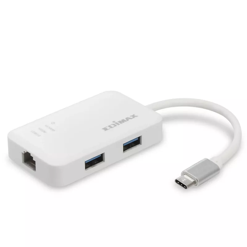Edimax EU-4308 stacja dokująca/replikator portów do laptopa USB 3.2 Gen 1 (3.1 Gen 1) Typu-C Biała