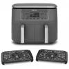 Ninja DZ300EU frytkownica beztłuszczowa Dual Zone, 7,6 l (2 x 3,8 l), 2400 W, 240 °C, szara