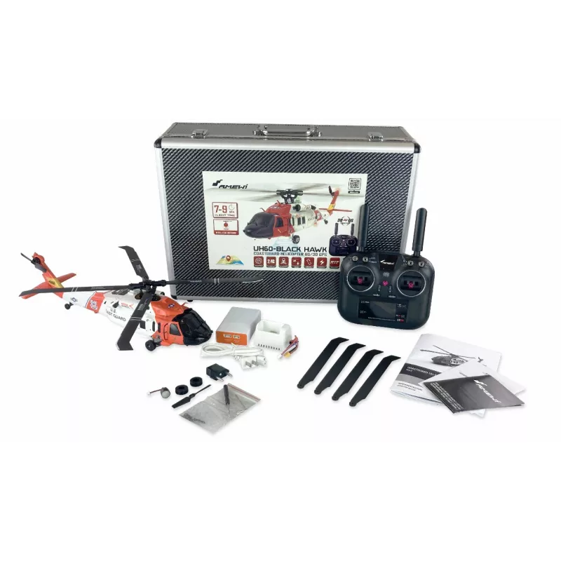 Helikopter Amewi UH60 Czarny Hawk Silnik elektryczny 1:47