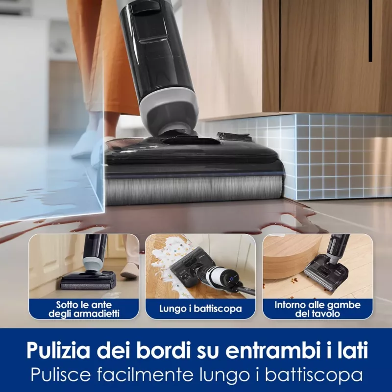 Bezprzewodowy odkurzacz podłogowy Tineco Floor One i5 Stretch Plus – lekka, mop do mycia na mokro i sucho