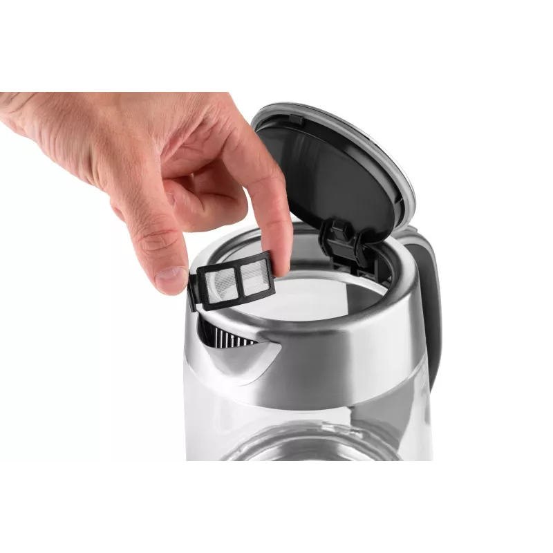 Czajnik ETA | ETA415490000 Crysten | Elektryczny | 2100 W | 1,7 L | Szklany | Obrotowa podstawa 360° | Szkło