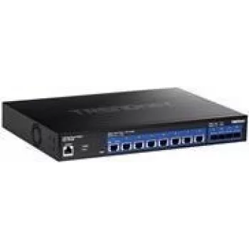TRENDnet TEG 7124WS - Switch - Smart - 8 x 10GBase-T + 4 x 10 Gigabit SFP+