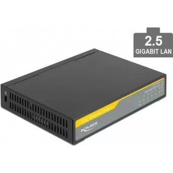Przełącznik sieciowy DeLOCK 87781 2.5G Ethernet czarny