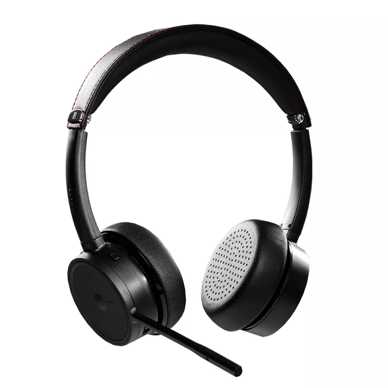 Zestaw słuchawkowy Tellur Voice Pro Wireless Call Center Headset Czarny TLL411007