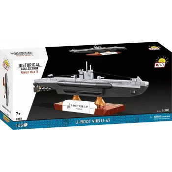 Model łodzi podwodnej Cobi U-47 T.VIIB 1:300 zestaw, marka Cobi, model 4858