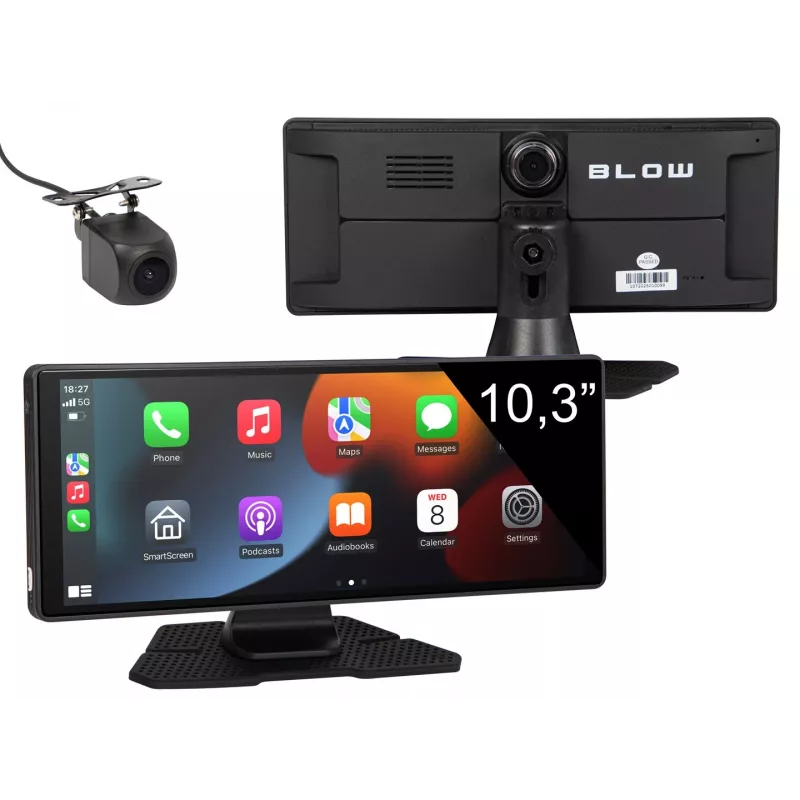 Stacja multimedialna BLOW Wireless CarPlay5.0 model 78-430# — bezprzewodowa jednostka multimedialna Apple CarPlay do samochodu