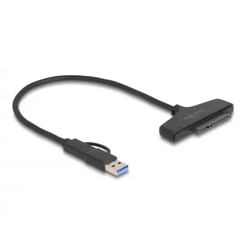 DeLOCK Konwerter USB na SATA 6 Gb/s USB Type-C Type-A 0,3 m
