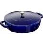 Casserole Staub Chistera 28 cm żeliwny ciemnoniebieski