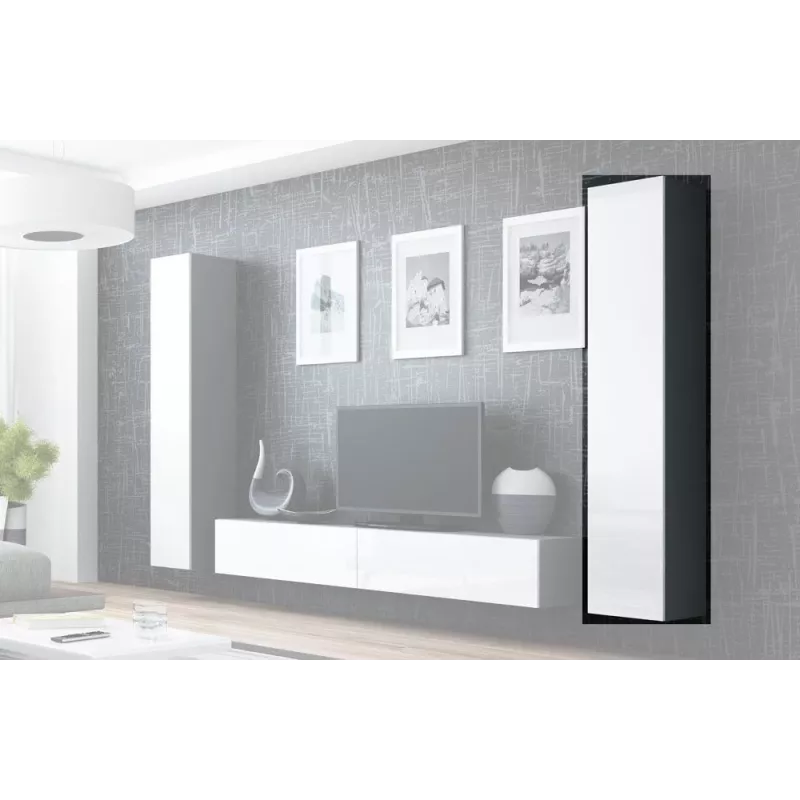 Cama pełna Szafka VIGO '180' 180/40/30 dąb sonoma/biały połysk