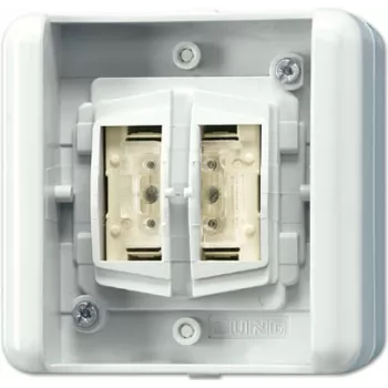 JUNG 8472.01 LED W - Drucktasten-Schalter - Kabelgebunden - Weiß