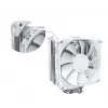Chłodzenie powietrzne CPU Montech NX400, wentylatory 120 mm, białe, wymiary 156×74×120 mm, TDP 270 W