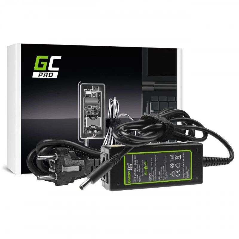 Zasilacz zielony Cell AD57AP 45W 19.5V 2.31A do laptopów Dell, do użytku wewnętrznego, czarny