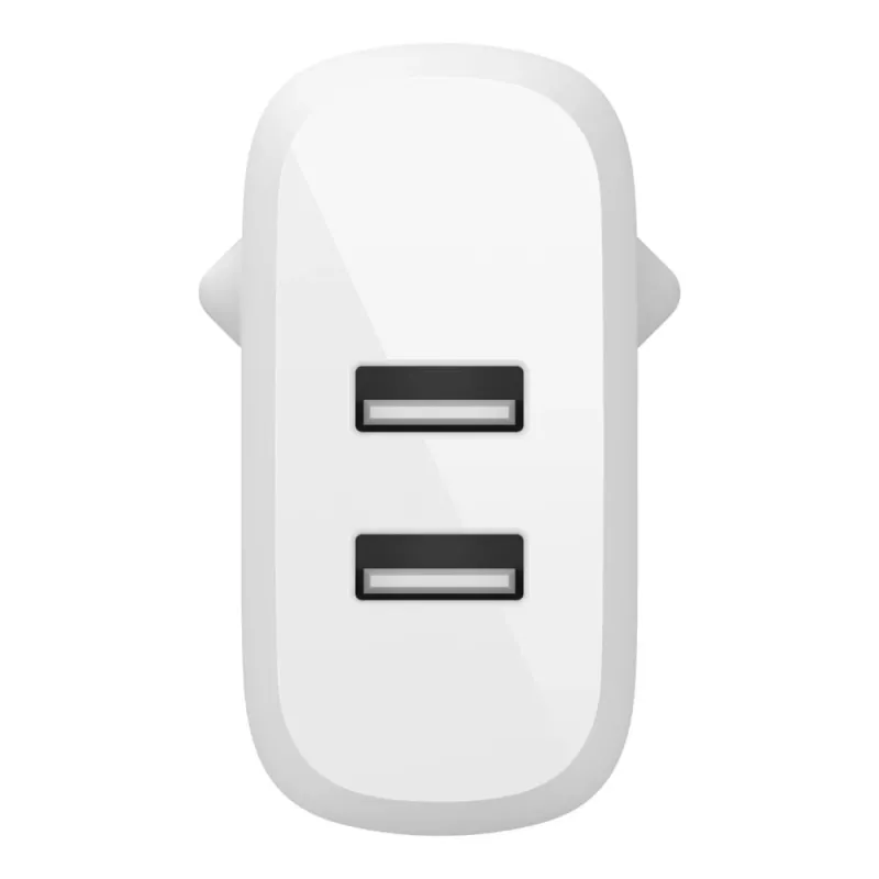 Belkin BOOST CHARGE - Zasilacz - 24 W - QC 3.0 - 2 porty wyjściowe (USB) - Biały (WCB002VFWH)