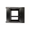 Extralink Szafa rack 9U 600x600 AZH czarna naścienna, typ wahadłowy