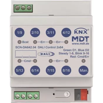 MDT SCN-DA642.04 DALI Control 2x64 Gateway, 4TE, REG (SCN-DA642.04)