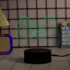 Lampa stołowa LED MANTA SNL122RGB RGB dekoracja świetlna 3D, zmieniająca kolory RGB, zasilana przez USB