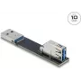 adapter złącza złącza DELOCK 67421 — USB Typ-A na Typ-A, czarny