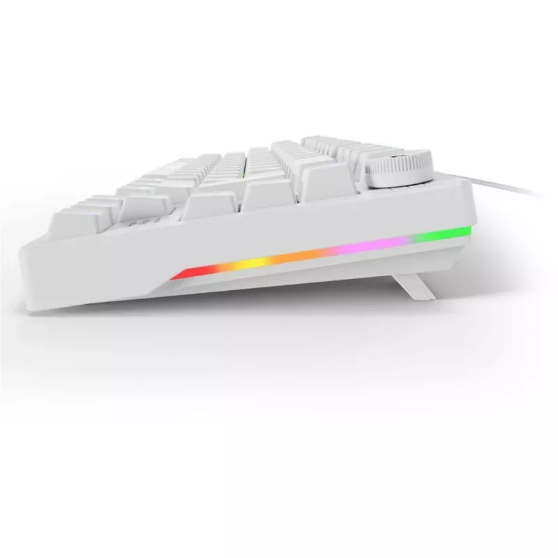 Klawiatura Sharkoon SGK25 75% QWERTZ USB przewodowa RGB LED biała