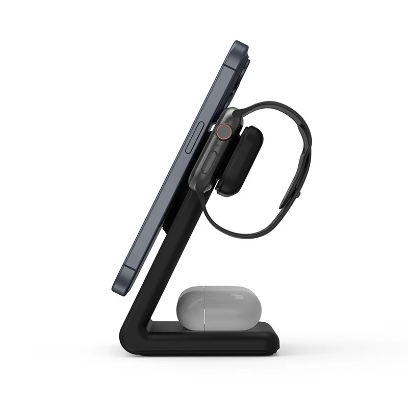 Ładowarka wewnętrzna Crong CRG-MSPS-BLK Smartwatch Czarna Lightning USB Bezprzewodowa