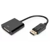Przewód adaptera DisplayPort Assmann. DP - DVI (24+5) M/F. 0,15 m z blokadą. Zgodny z DP 1.1. UL. czarny, bez ekranowania. 32AWG (AK-340409-001-S)