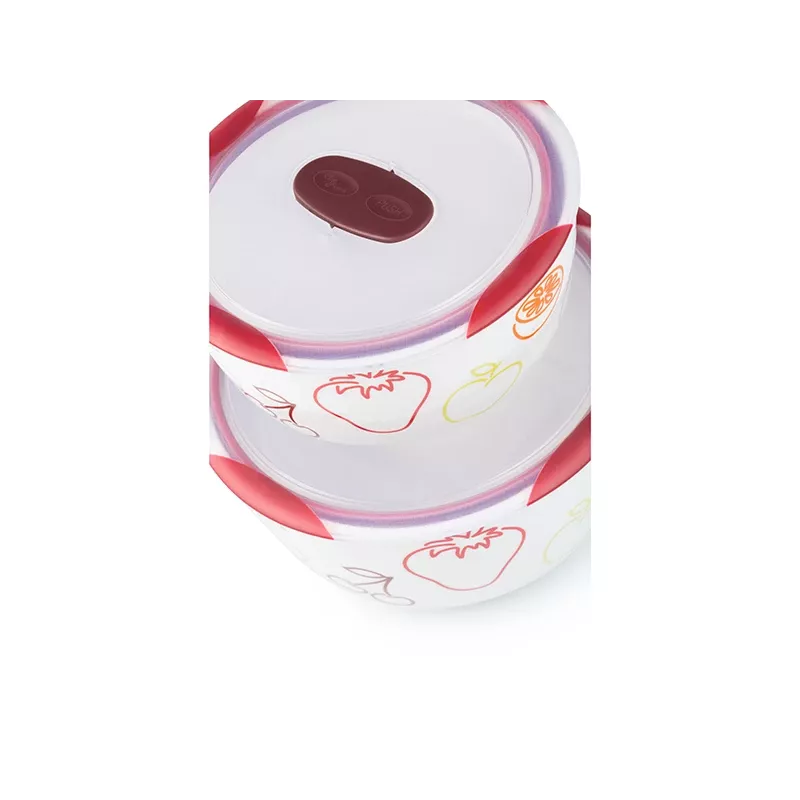 Komplet misek OURSSON BS4781RC/DC Okrągłe Ceramiczne 3L Białe 2 szt.