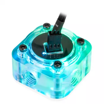 Przepływomierz Barrow SLFV2-RGB W ARGB biały - czujnik przepływu cieczy chłodzącej do pętli PC