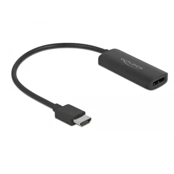 Adapter HDMI-A męski na DisplayPort żeński 4K 60 Hz DeLOCK 63206