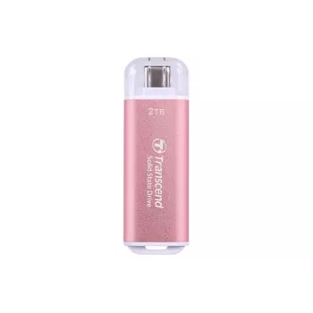 Zewnętrzny dysk SSD TRANSCEND TS2TESD300P 2 TB USB Type-C, do 1050/950 MB/s, aluminiowy niebieski