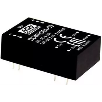 Zasilacz/przetwornica Mean Well DCWN06C-15, 6 W, wejście 36–72 V, wyjście 15 V