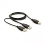 Kabel DELOCK USB 2.0 B -> USB-A Power + Power / Data
