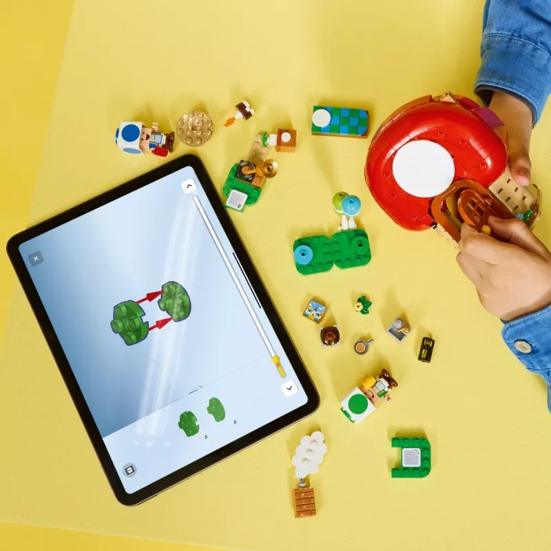 Klocki konstrukcyjne LEGO Super Mario Impreza w domku Toada zestaw 72041 z interaktywnymi funkcjami zabawy